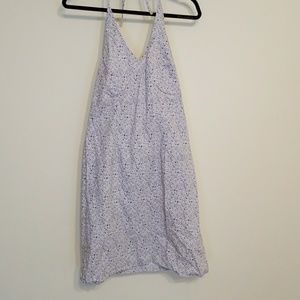 Old Navy Cream & Floral Halter Dress